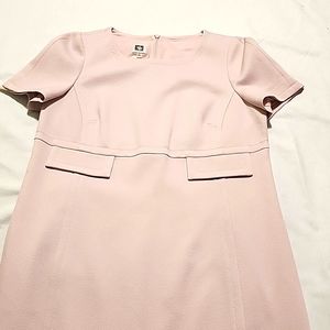 Anne Klein Solid Flap Pocket Sheath Dress